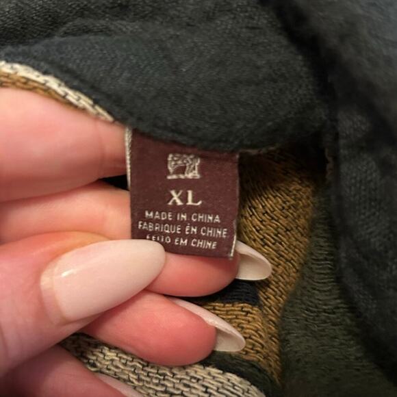 Scotch & Soda Olive Green Quilted Couture Button Down Size XL - Picture 8 of 8